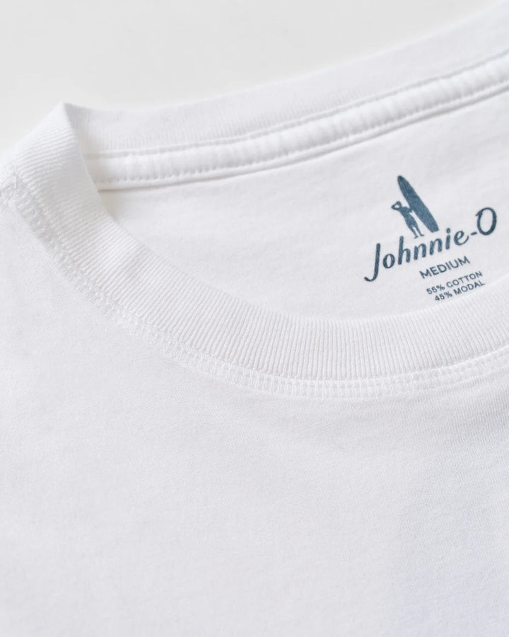 SURFER DUDE LONGSLEEVE TEE (WHITE) - JOHNNIE-O