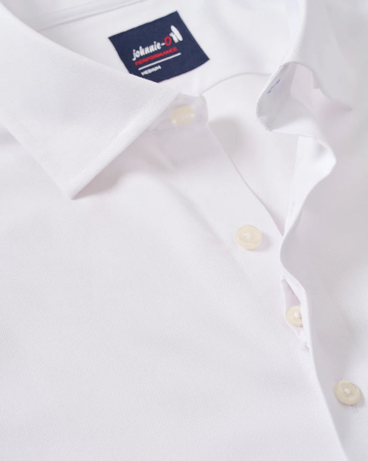 TRAVIS BUTTON UP SHIRT (WHITE) - JOHNNIE-O