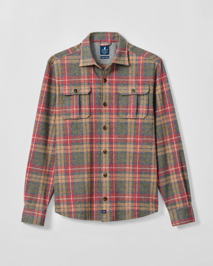 YULE TARTAN SHIRT (FOREST) - JOHNNIE-O