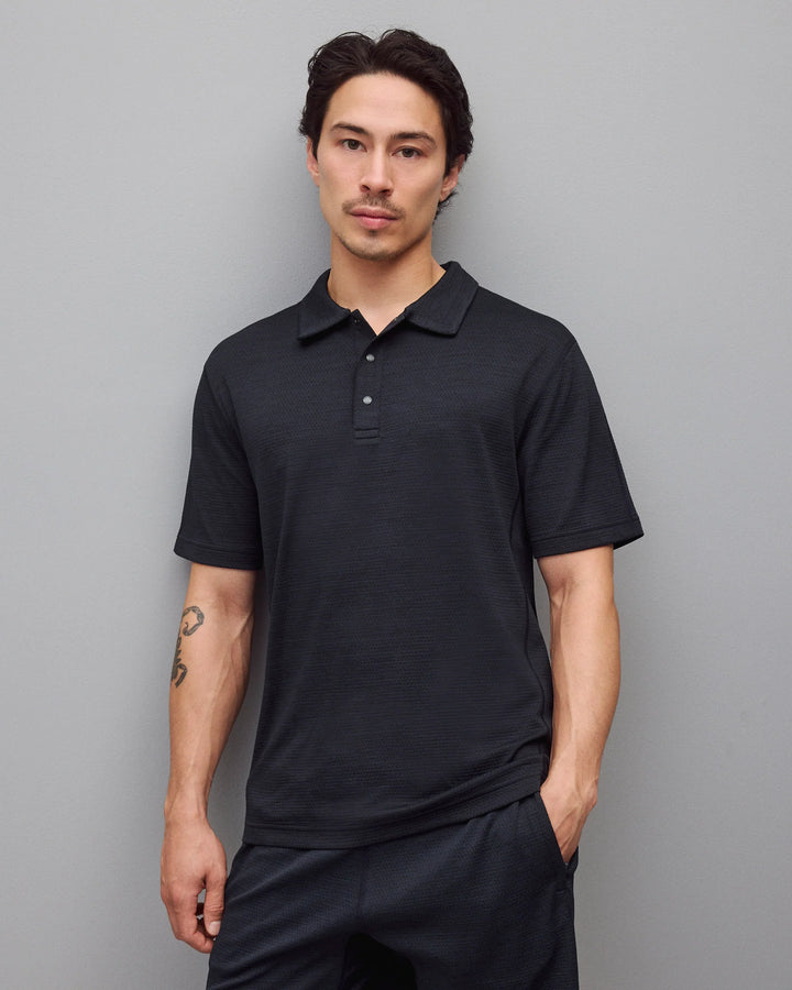 SOLOTEX TIEBREAK STANDARD POLO (BLACK) - REIGNING CHAMP