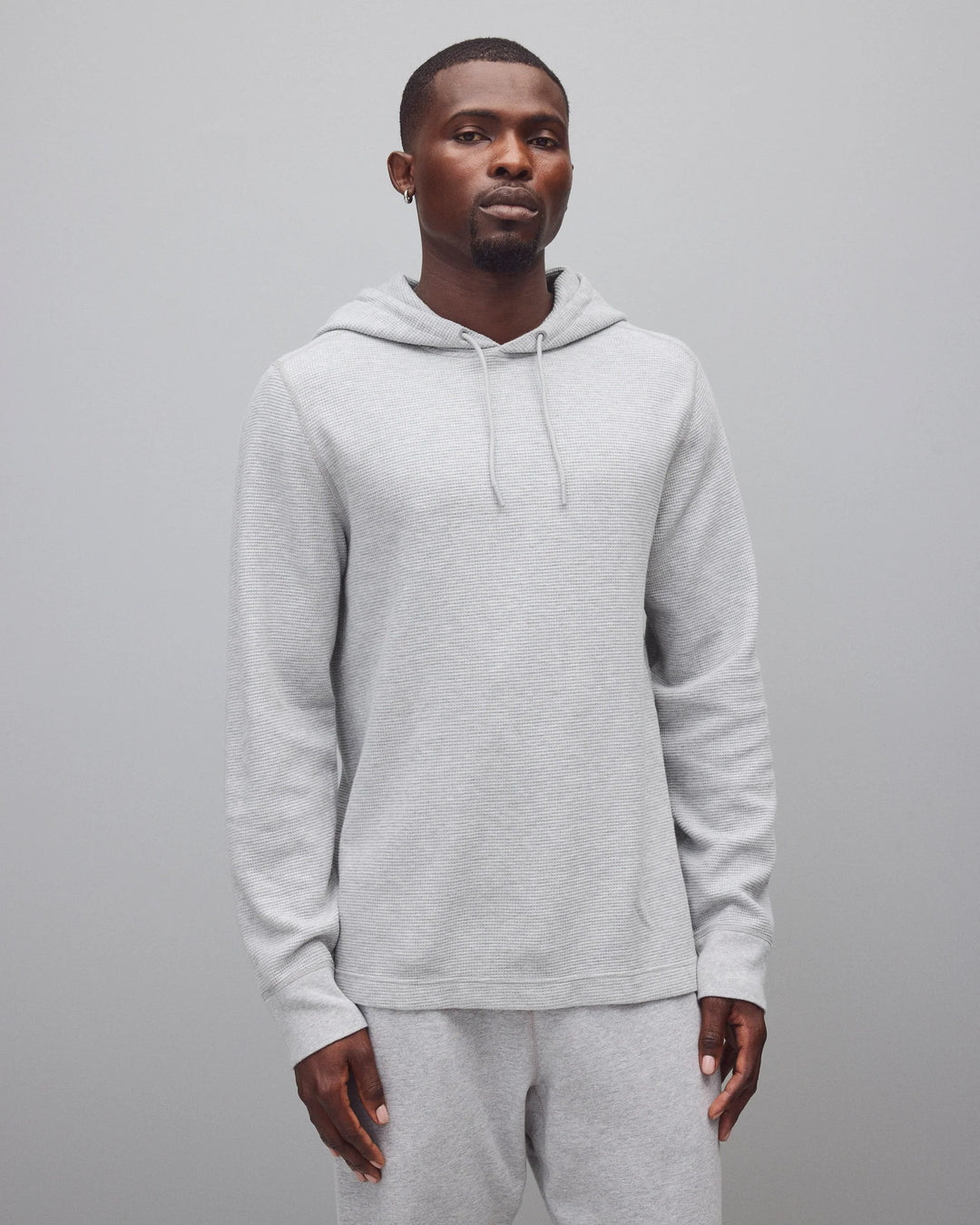 WAFFLE HOODIE (GREY) - REIGNING CHAMP