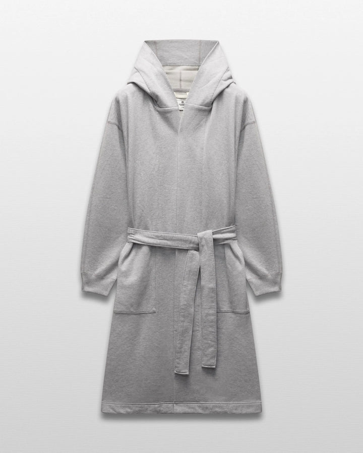 MIDWEIGHT TERRY HOODED ROBE (HEATHER GREY) - REIGNING CHAMP