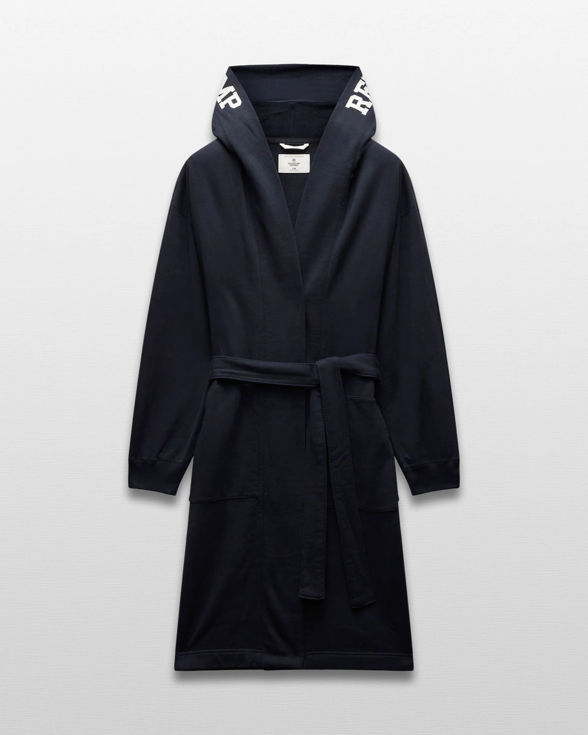 MIDWEIGHT TERRY LOGO ROBE (NAVY) - REIGNING CHAMP – Jeff's Guyshop