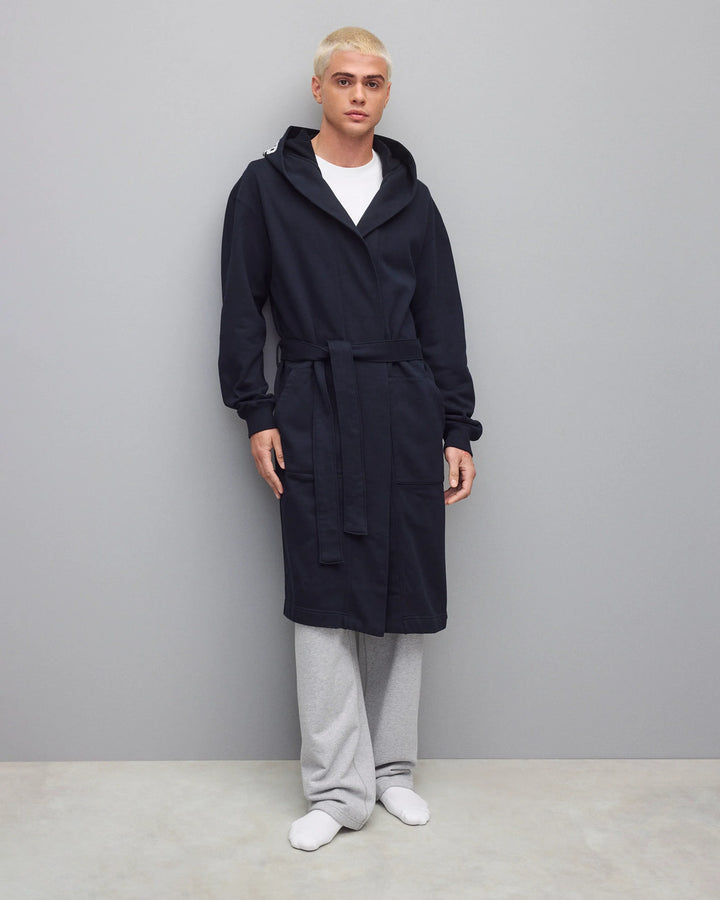 MIDWEIGHT TERRY LOGO ROBE (NAVY) - REIGNING CHAMP