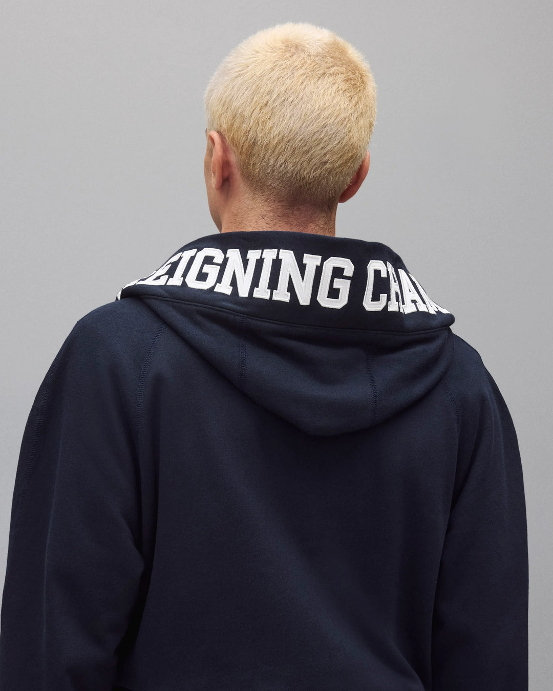 MIDWEIGHT TERRY LOGO ROBE (NAVY) - REIGNING CHAMP