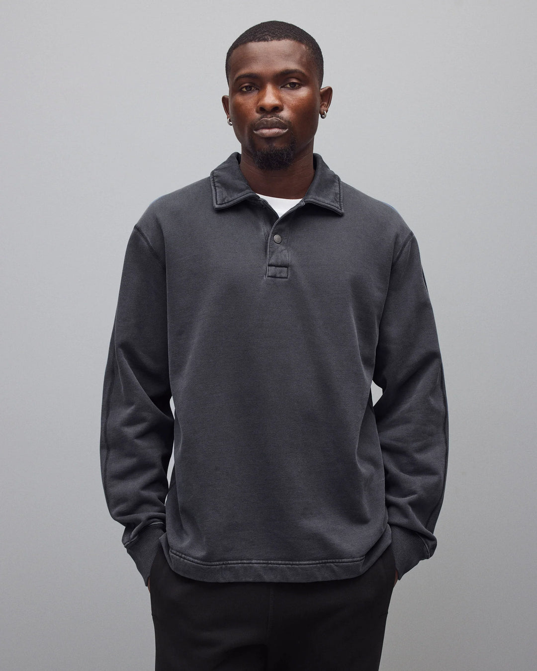 MIDWEIGHT FADEAWAY RUGBY SWEATSHIRT (FADED NAVY) - REIGNING CHAMP