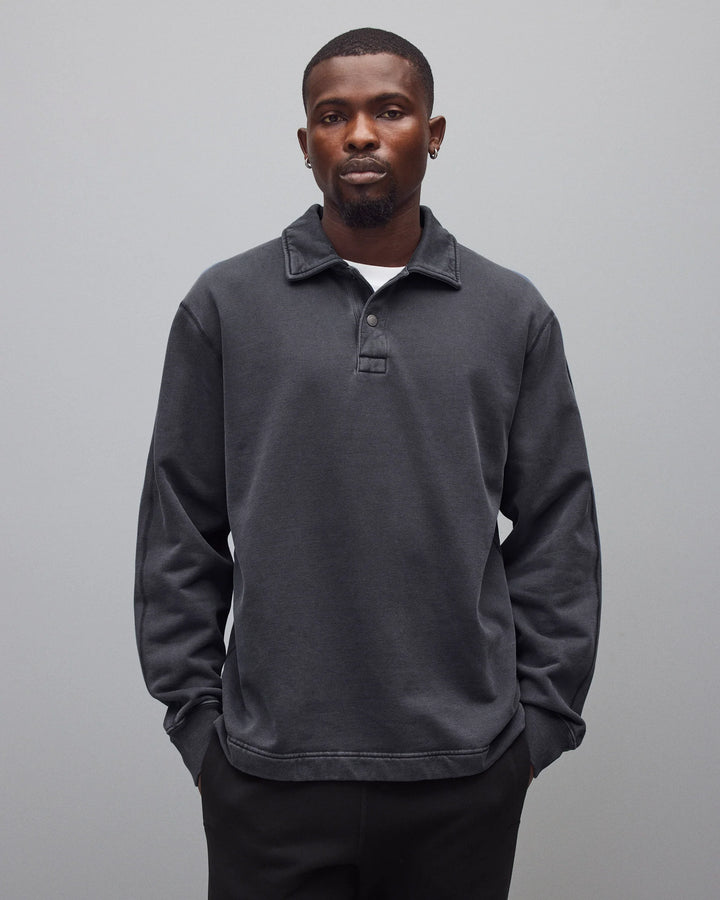 MIDWEIGHT FADEAWAY RUGBY SWEATSHIRT (FADED NAVY) - REIGNING CHAMP