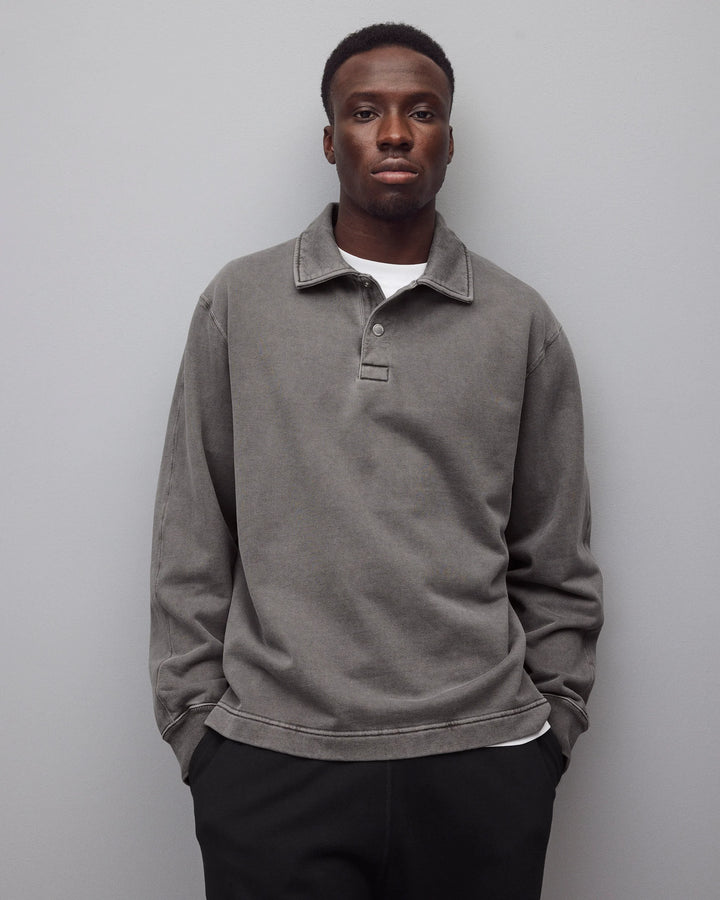 MIDWEIGHT FADEAWAY RUGBY SWEATSHIRT (FADED STONE) - REIGNING CHAMP