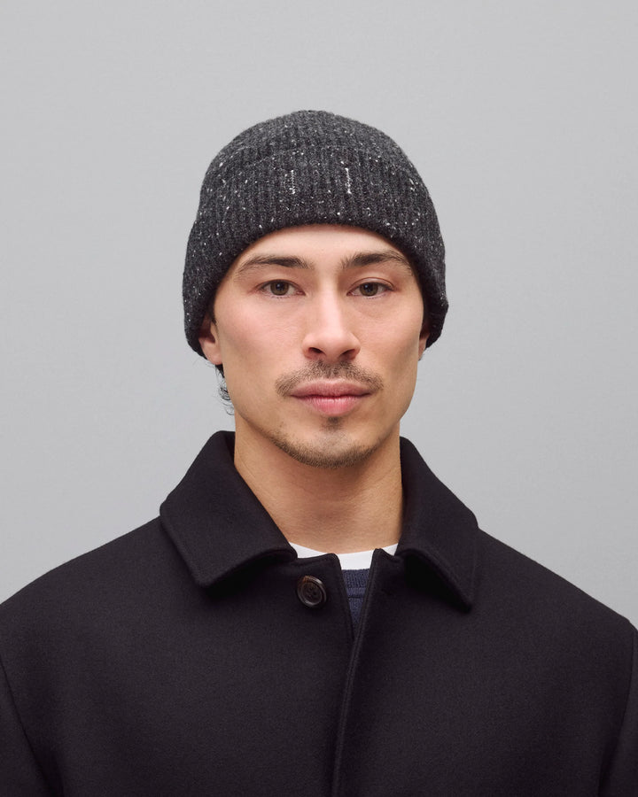 KNIT DONEGAL BEANIE (BLACK) - REIGNING CHAMP