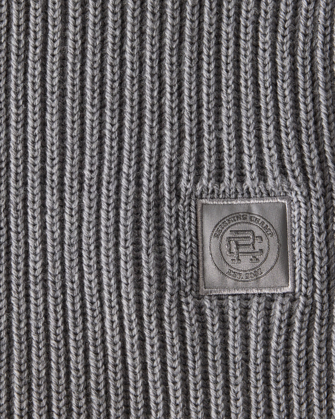 MERINO RIB SCARF (GREY) - REIGNING CHAMP