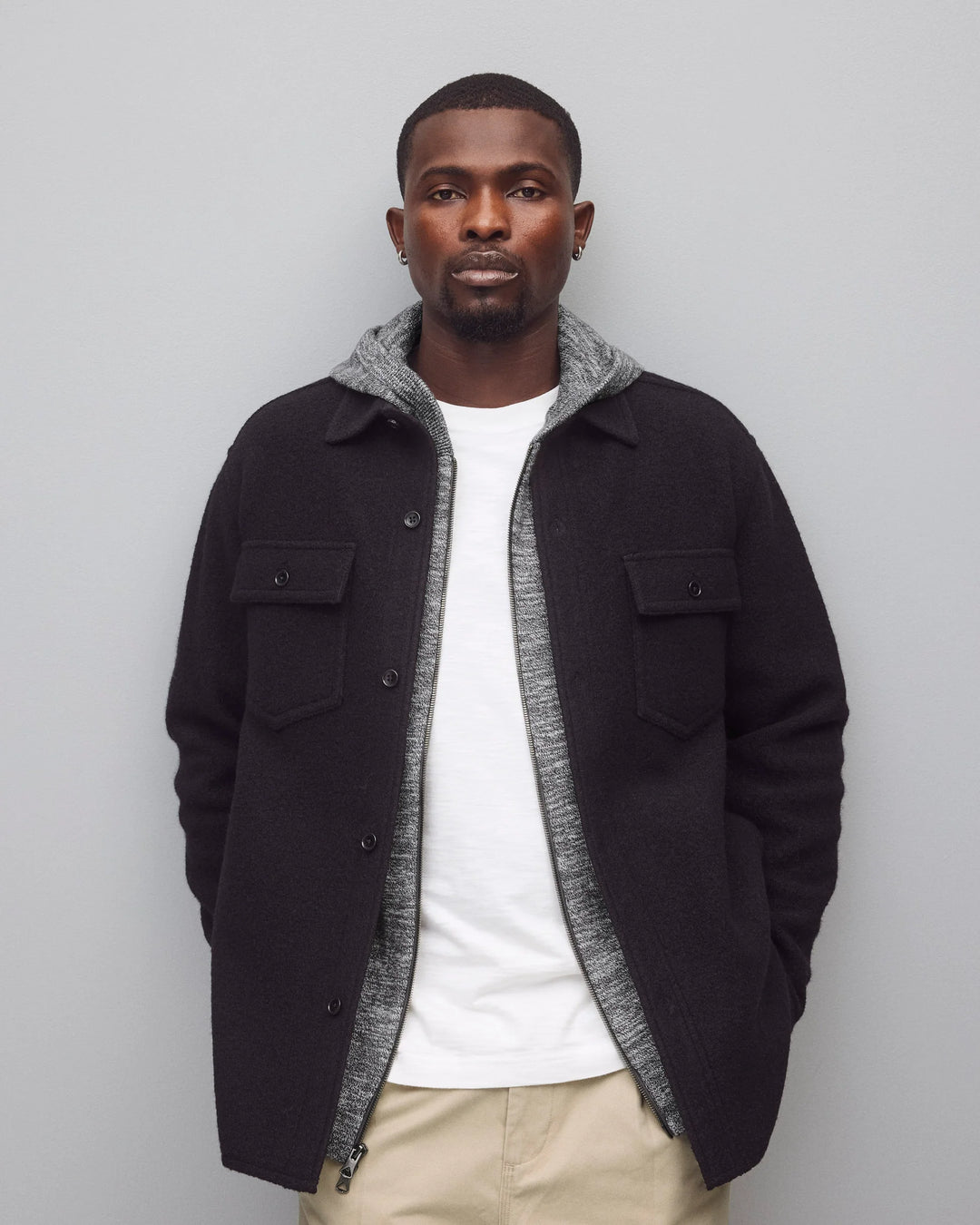 WARDEN STANDARD OVERSHIRT (BLACK) - REIGNING CHAMP
