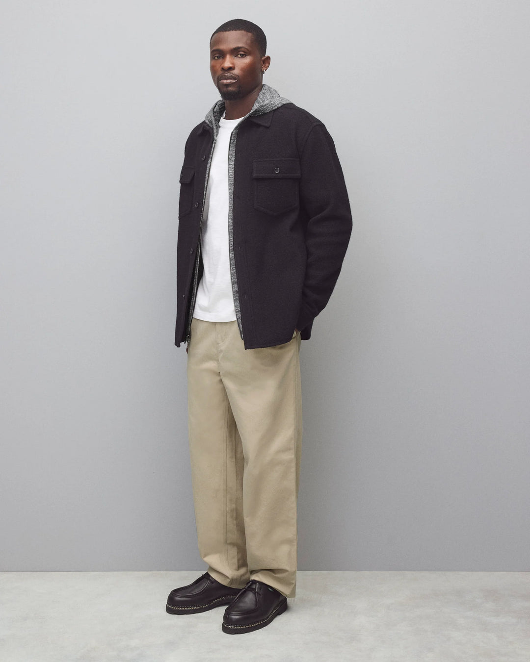 WARDEN STANDARD OVERSHIRT (BLACK) - REIGNING CHAMP