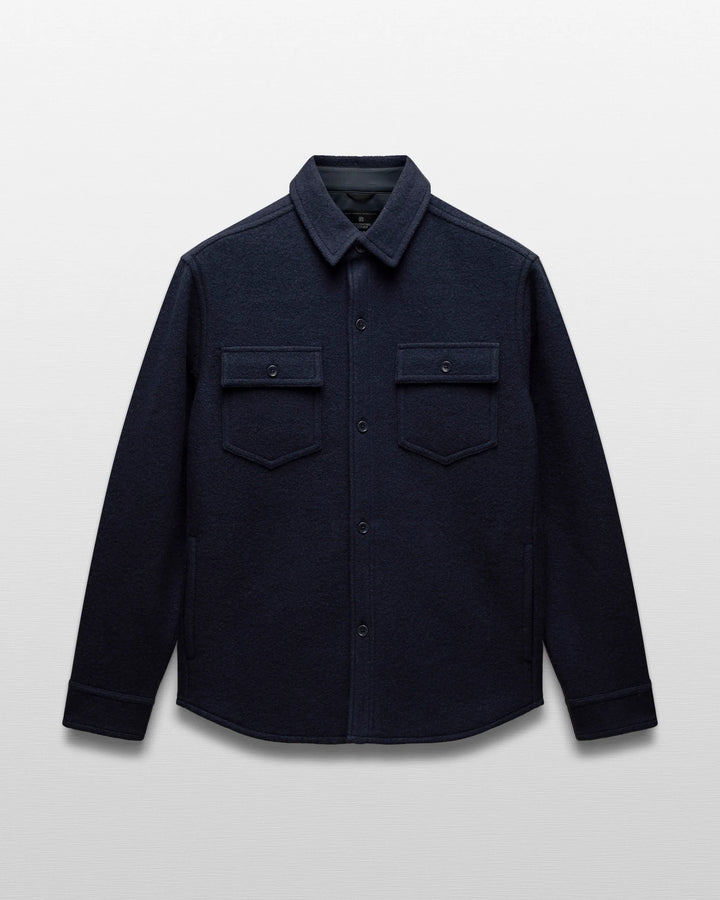 WOOL WARDEN OVERSHIRT (NAVY) - REIGNING CHAMP