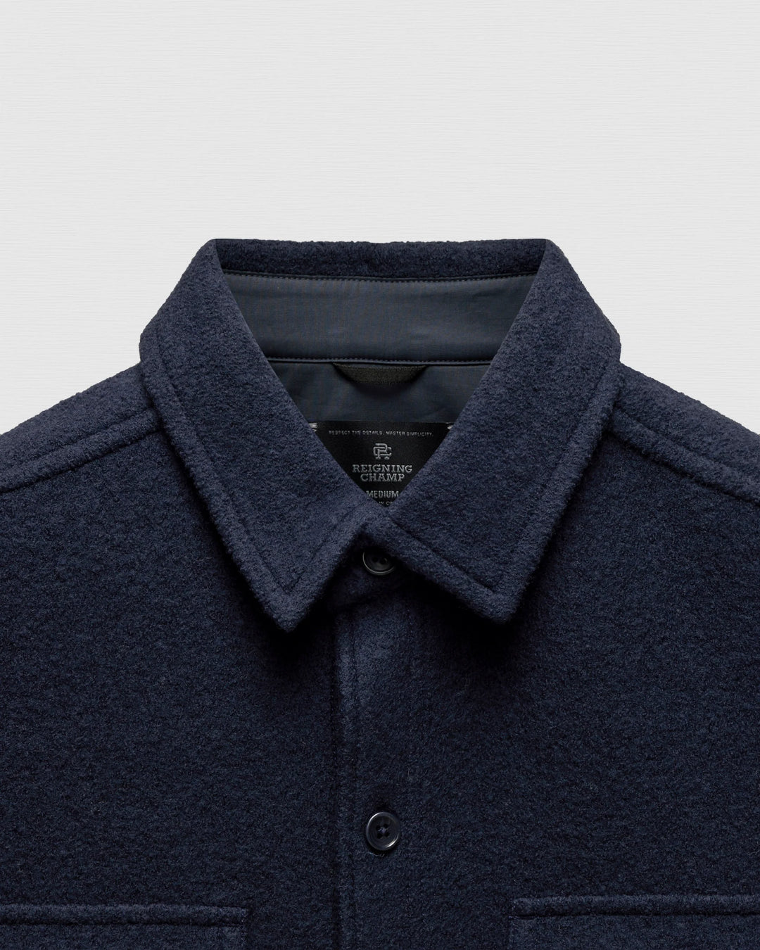 WOOL WARDEN OVERSHIRT (NAVY) - REIGNING CHAMP
