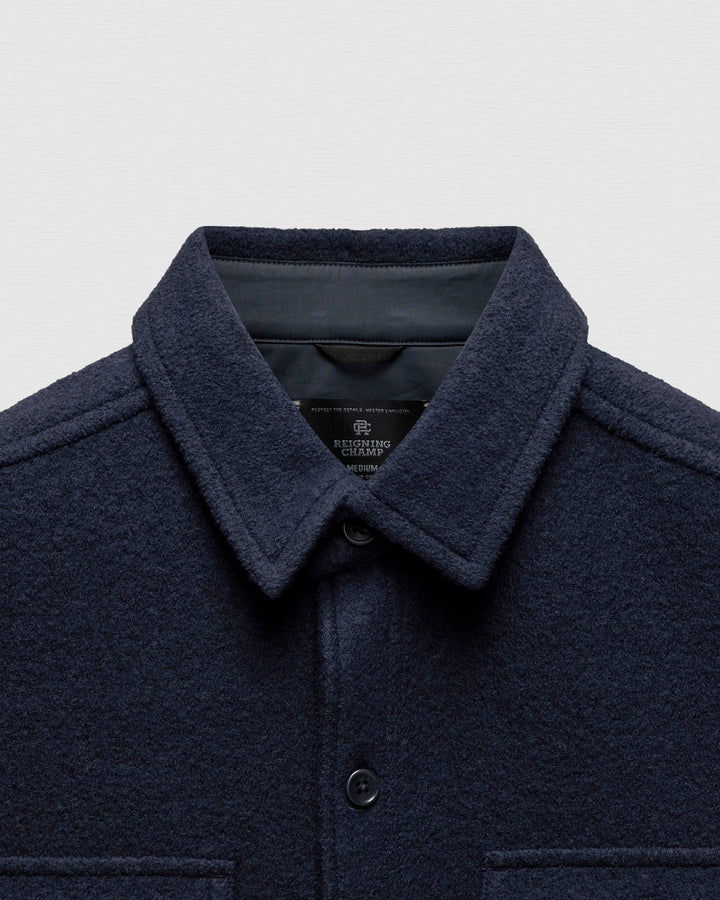 WOOL WARDEN OVERSHIRT (NAVY) - REIGNING CHAMP
