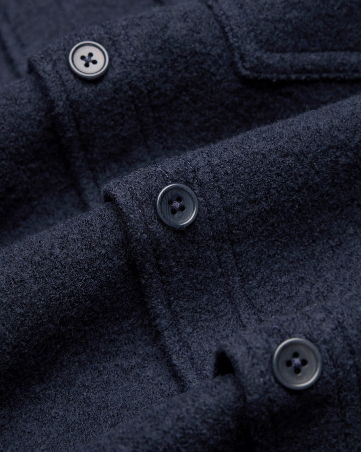 WOOL WARDEN OVERSHIRT (NAVY) - REIGNING CHAMP