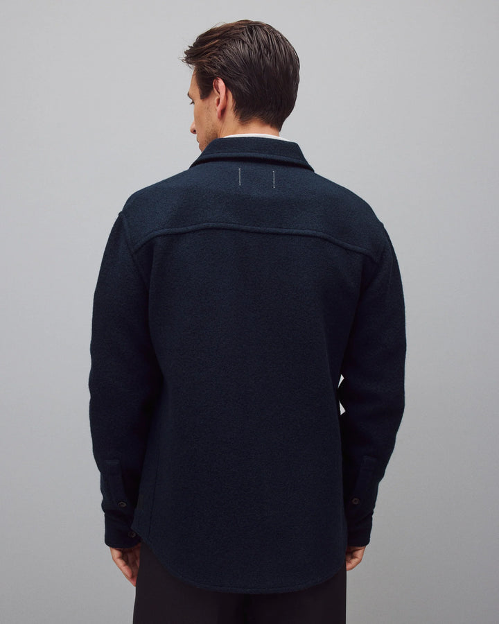 WOOL WARDEN OVERSHIRT (NAVY) - REIGNING CHAMP