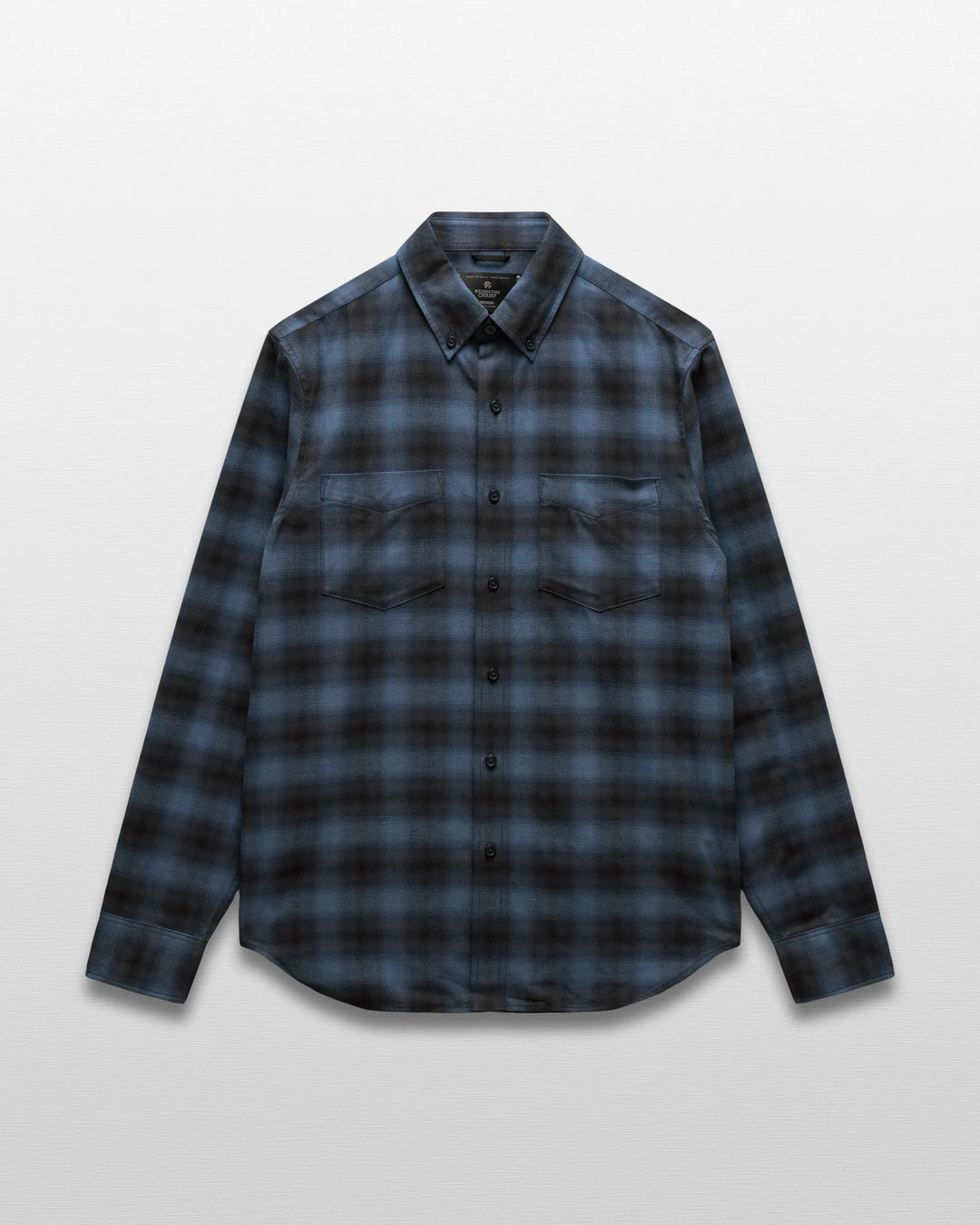 COTTON PLAID SITE SHIRT (MIDNIGHT) - REIGNING CHAMP