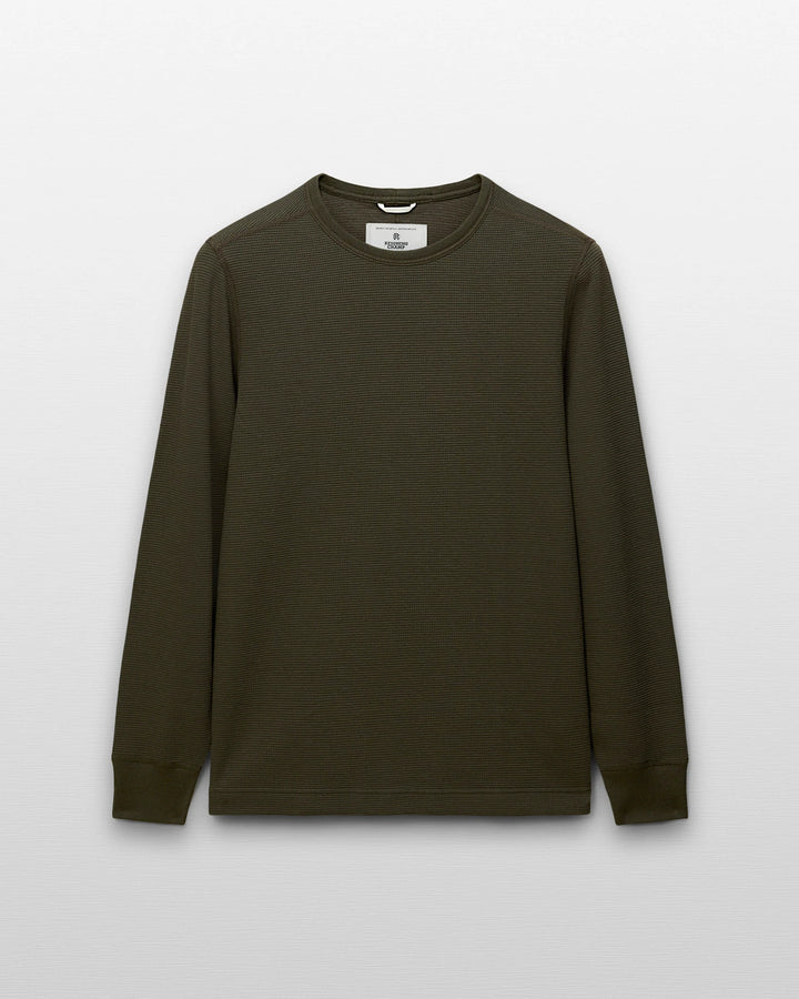 LIGHTWEIGHT WAFFLE LONGSLEEVE (OLIVE) - REIGNING CHAMP
