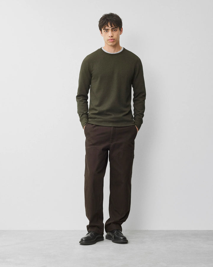 LIGHTWEIGHT WAFFLE LONGSLEEVE (OLIVE) - REIGNING CHAMP