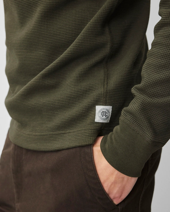 LIGHTWEIGHT WAFFLE LONGSLEEVE (OLIVE) - REIGNING CHAMP