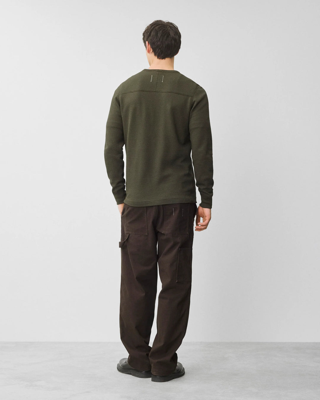 LIGHTWEIGHT WAFFLE LONGSLEEVE (OLIVE) - REIGNING CHAMP