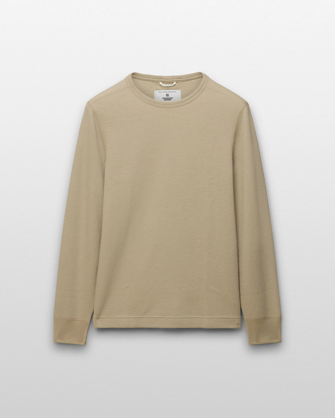 LIGHTWEIGHT WAFFLE LONGSLEEVE (SAND) - REIGNING CHAMP