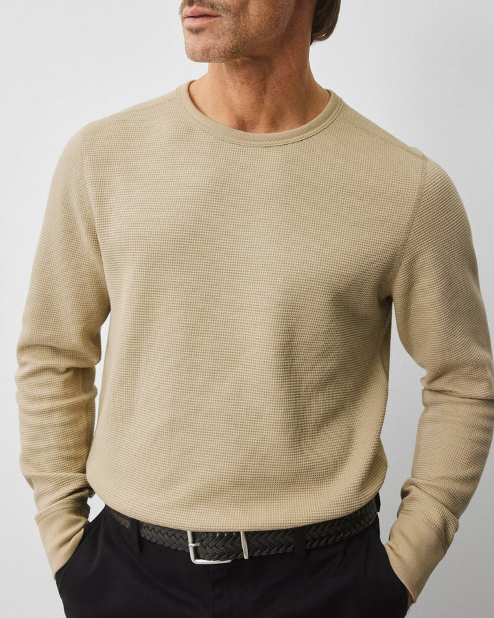 LIGHTWEIGHT WAFFLE LONGSLEEVE (SAND) - REIGNING CHAMP
