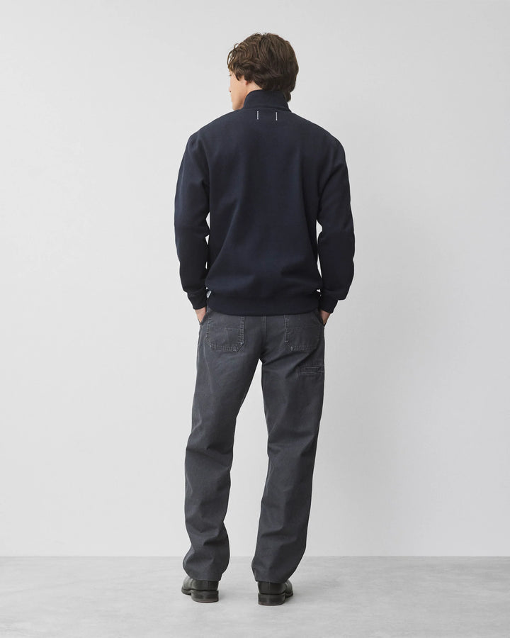 BRUSHED FLEECE QUARTER ZIP (NAVY) - REIGNING CHAMP