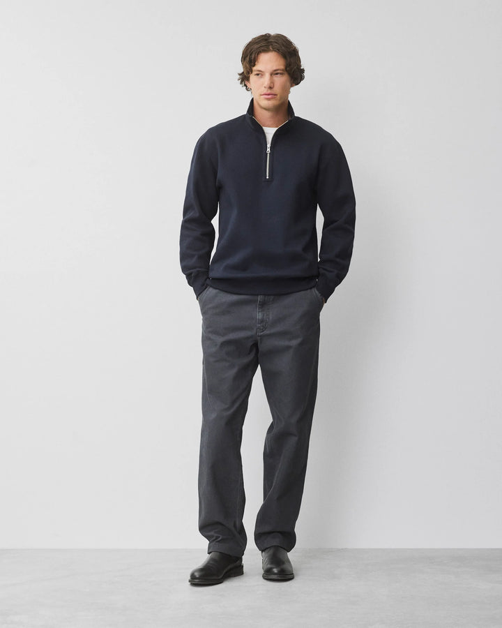 BRUSHED FLEECE QUARTER ZIP (NAVY) - REIGNING CHAMP