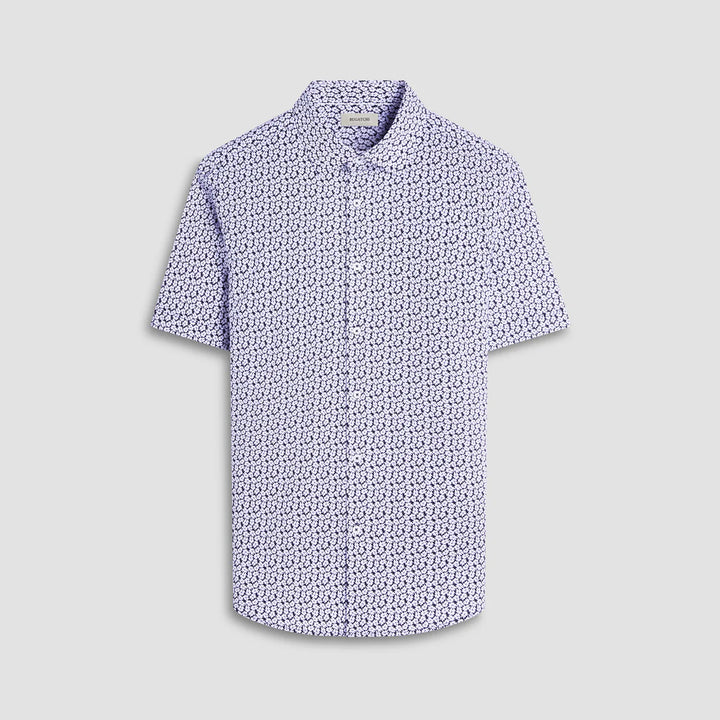 MILES SHORT SLEEVE SHIRT (BLACK) - BUGATCHI