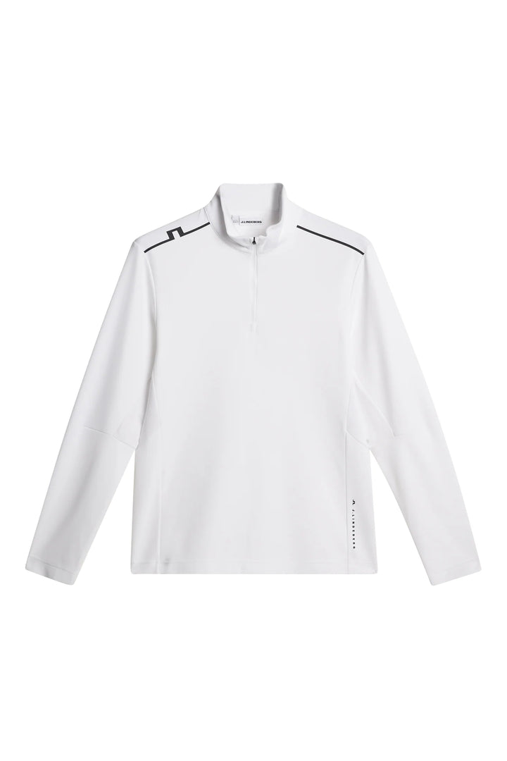 LEON 1/4 ZIP LAYER (WHITE) - J LINDEBERG
