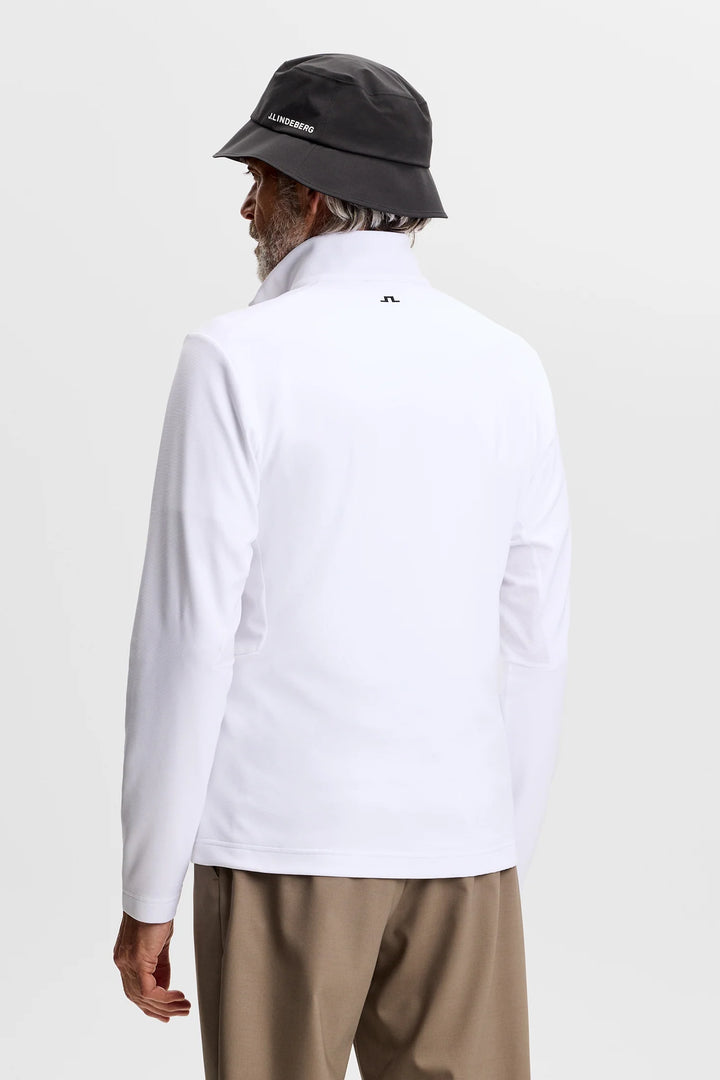 LEON 1/4 ZIP LAYER (WHITE) - J LINDEBERG
