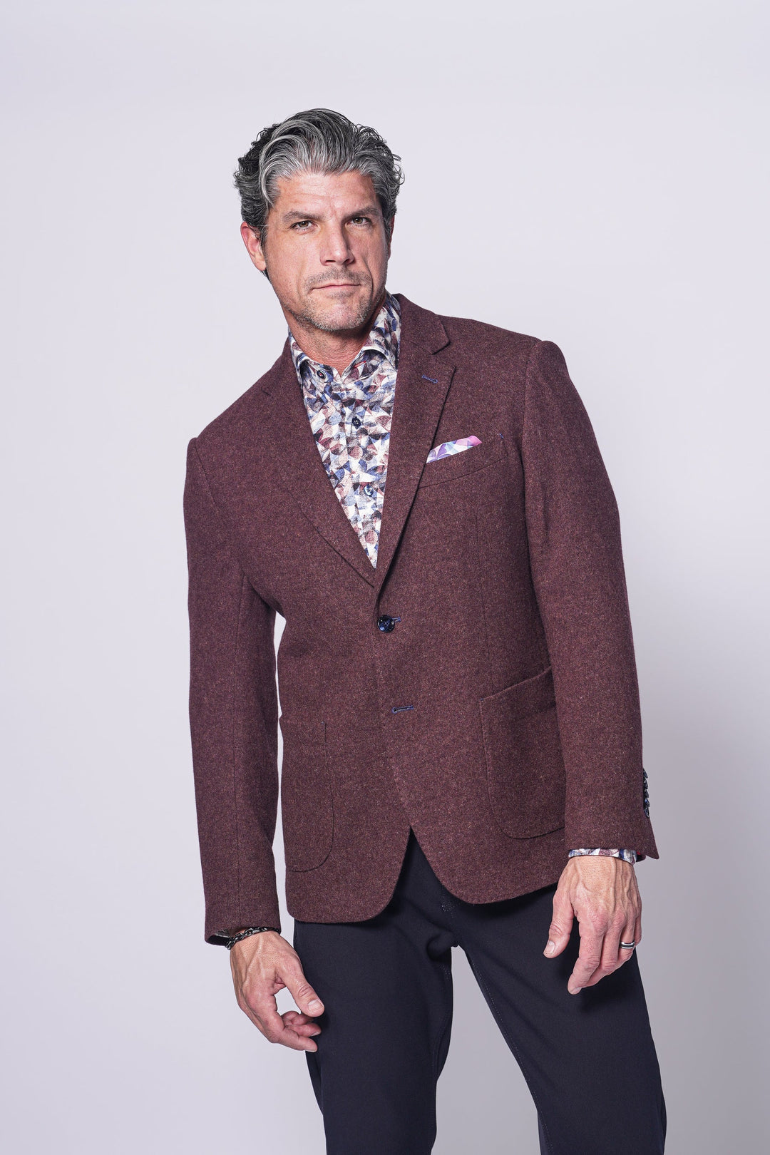 GALLAGHER BLAZER (BURGUNDY) - 7 DOWNIE