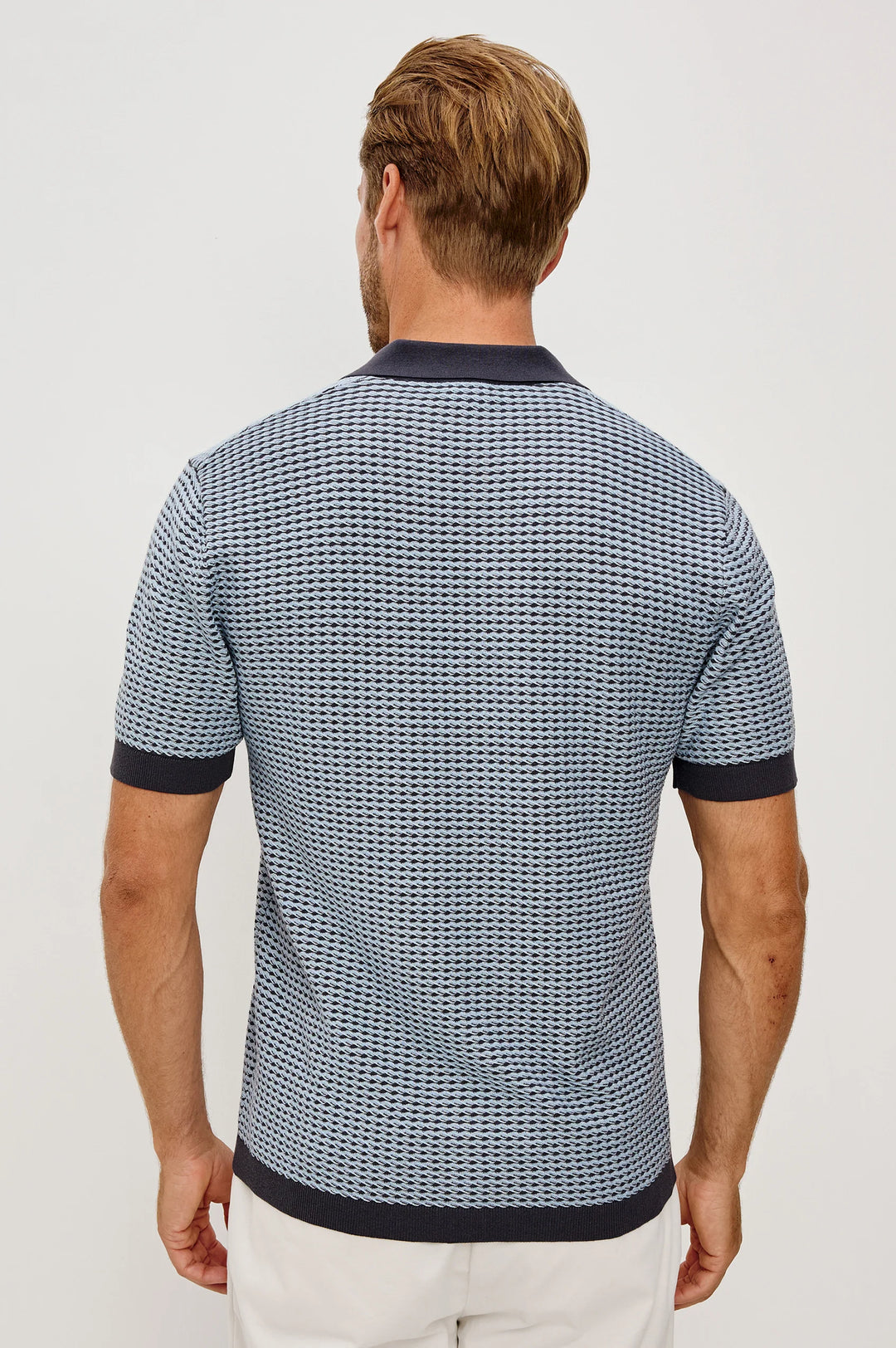 HAYDEN KNIT POLO (BLUE) - RAILS