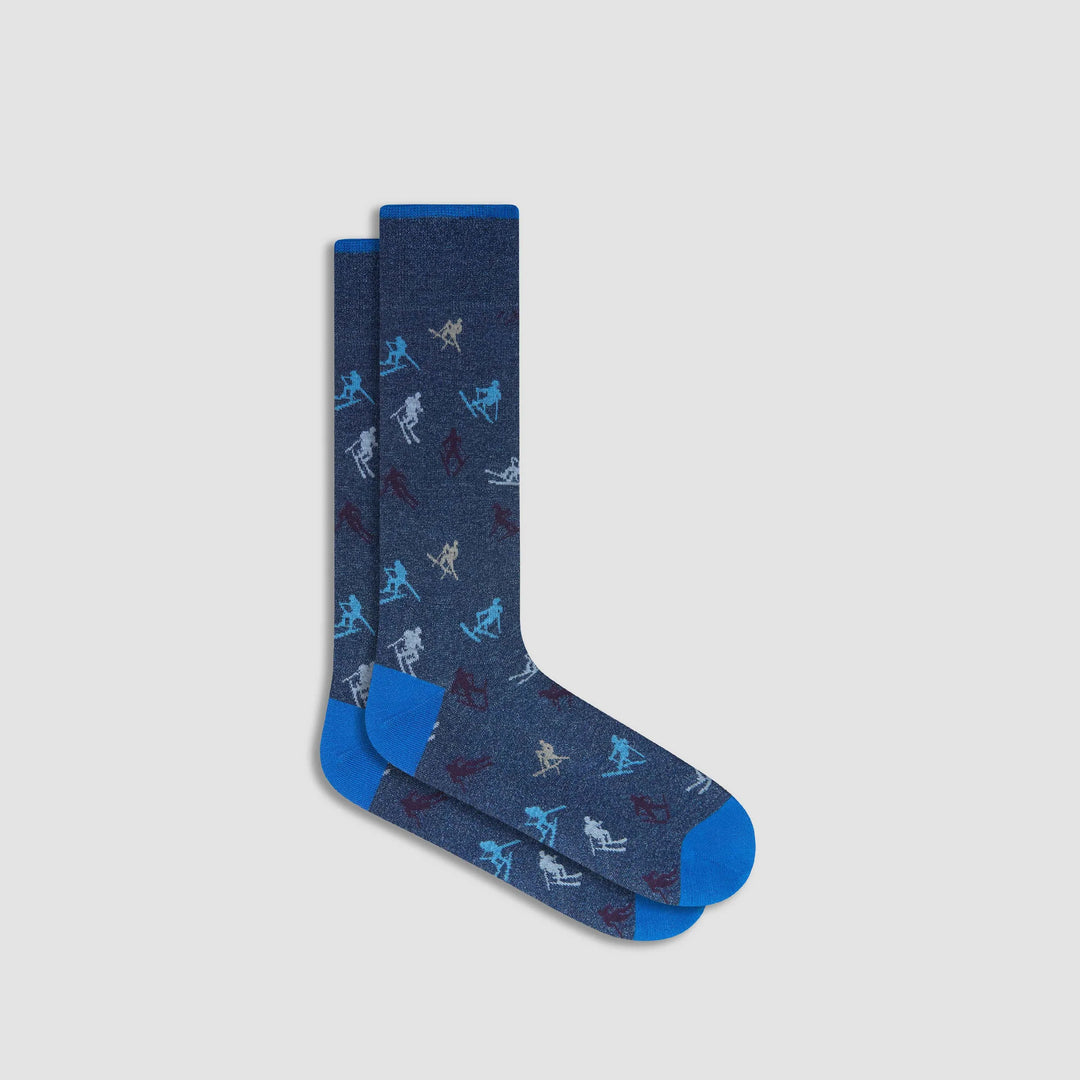 DRESS SOCKS SKI (NAVY) - BUGATCHI