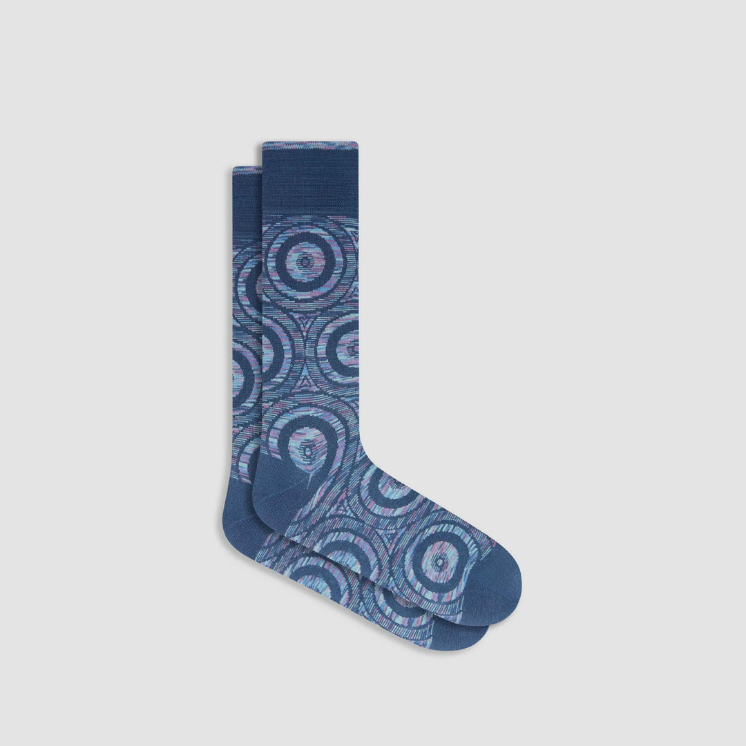 DRESS SOCKS GEOMETRIC (AMETHYST) - BUGATCHI
