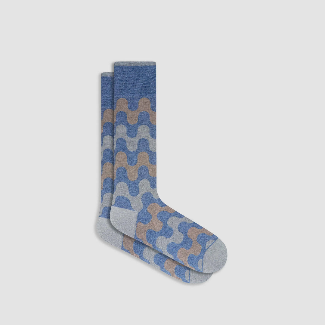 DRESS SOCKS TWIST (STEEL) - BUGATCHI