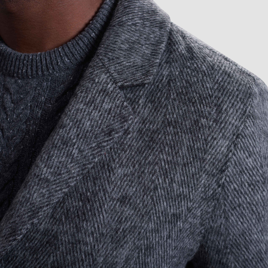 WOOL CAR COAT - BUGATCHI
