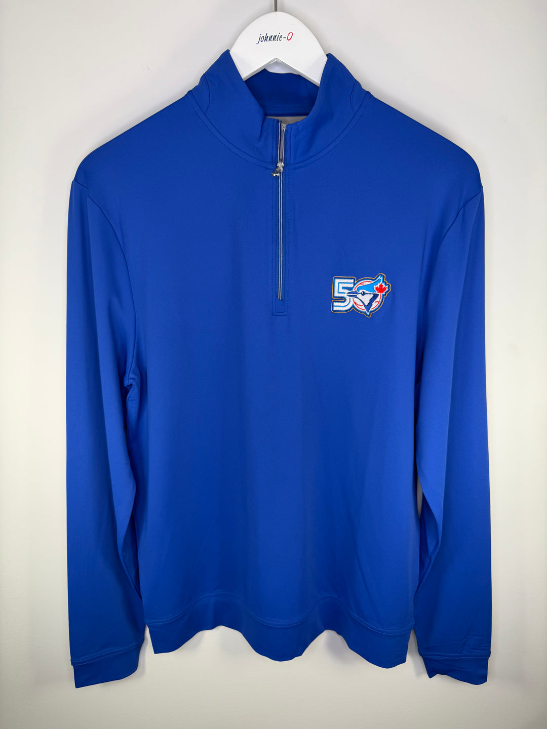 BLUE JAYS MOTION 1/4 ZIP SWEATER (BLUE) - JOHNNIE-O