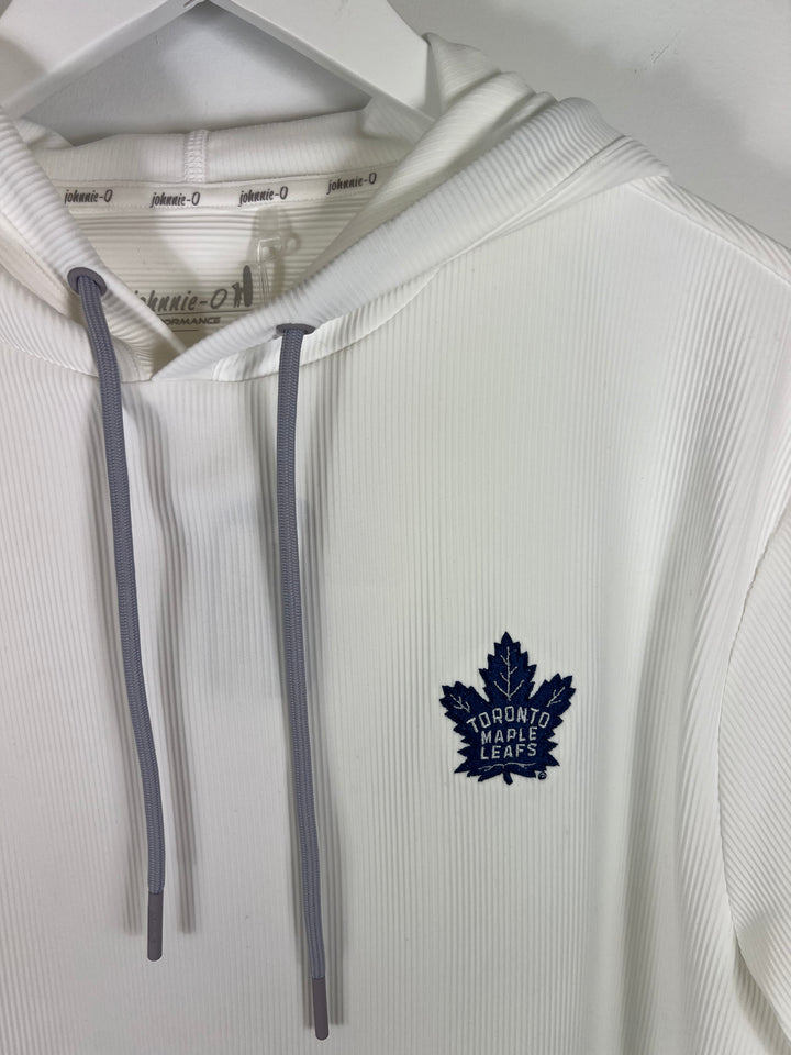 MAPLE LEAFS HOPPIN HOODIE (WHITE) - JOHNNIE-O