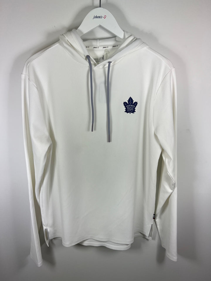 MAPLE LEAFS HOPPIN HOODIE (WHITE) - JOHNNIE-O
