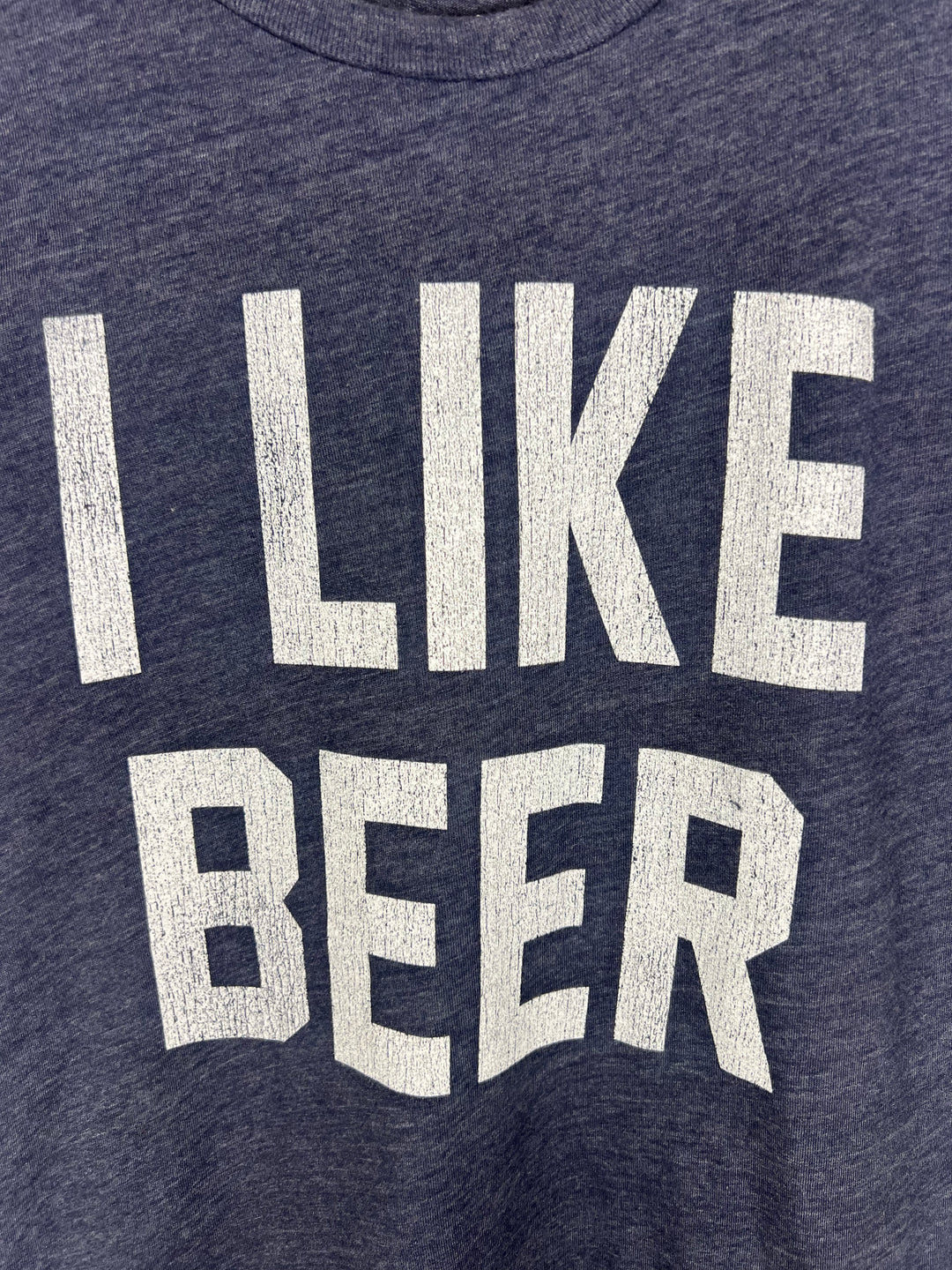 I LIKE BEER T-SHIRT (BLUE) - RETRO BRAND