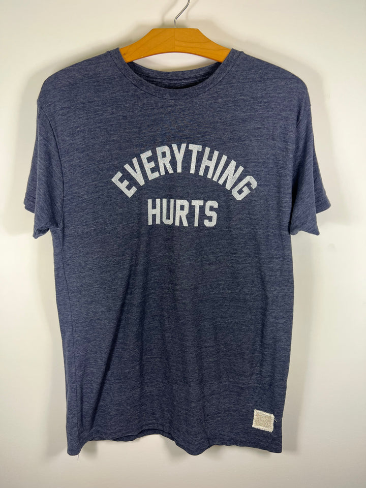 EVERYTHING HURTS T-SHIRT (NAVY) - RETRO BRAND