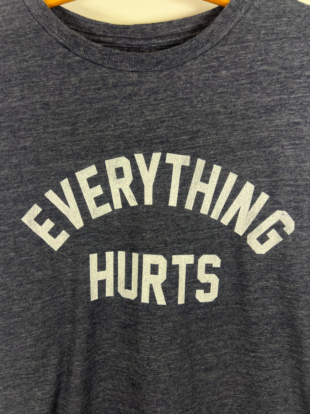 EVERYTHING HURTS T-SHIRT (NAVY) - RETRO BRAND