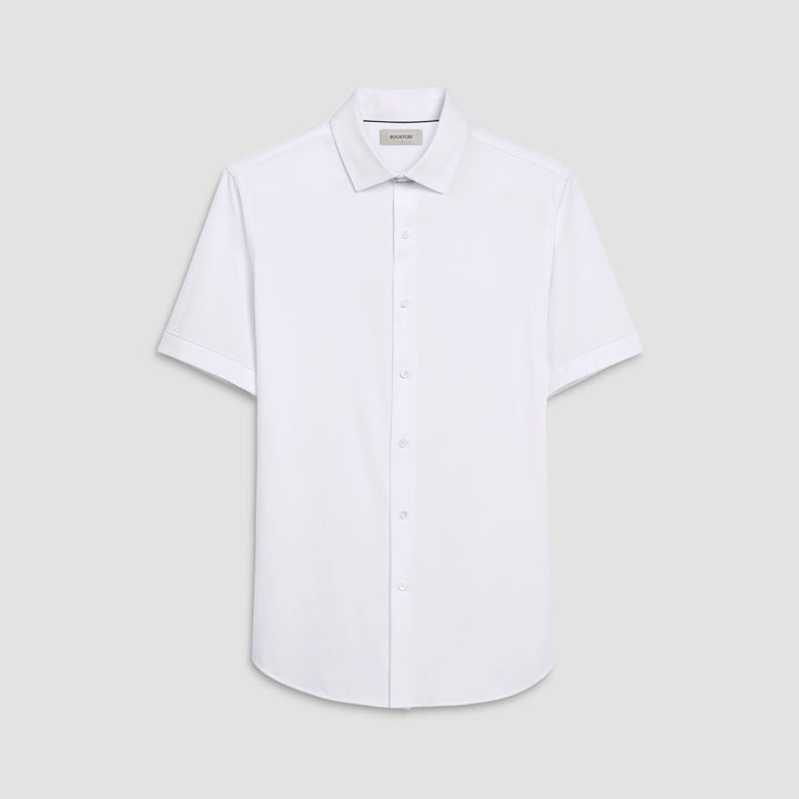 MILES SHORT SLEEVE SHIRT (WHITE) - BUGATCHI