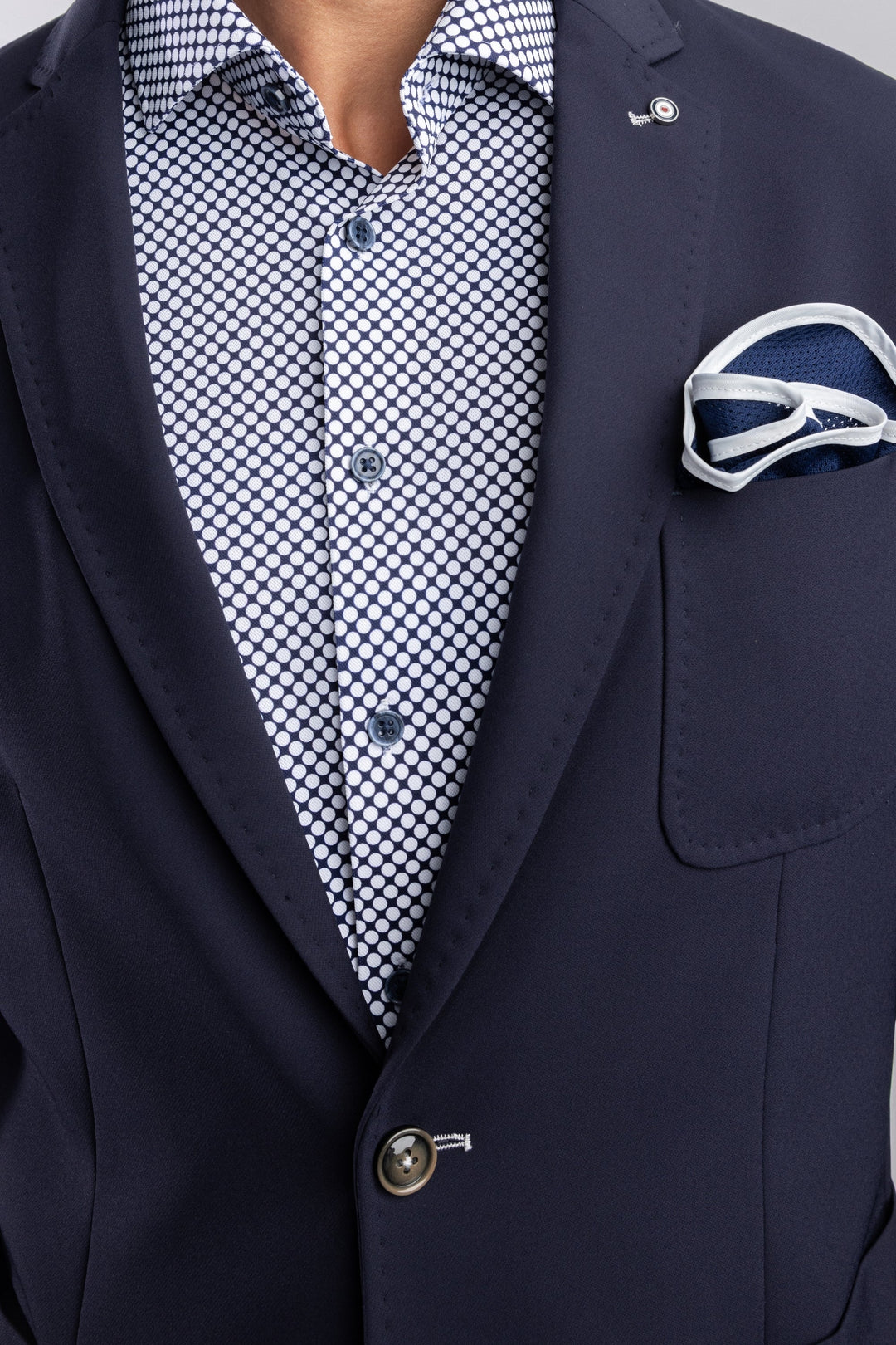 LUXE STRETCH BLAZER (NAVY) - BLUE INDUSTRY