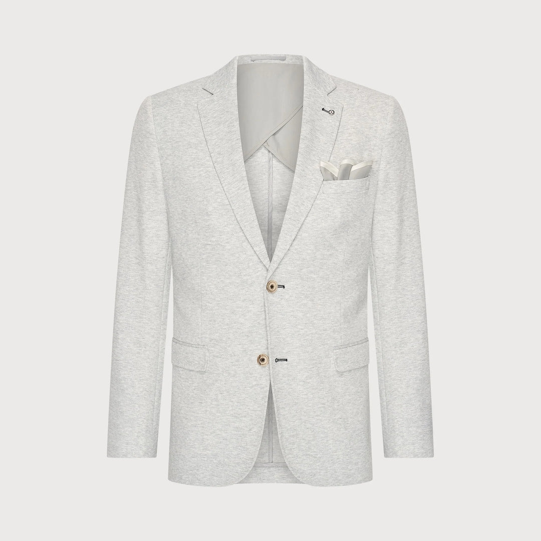 STRETCH BLAZER (GREY CHECK) - BLUE INDUSTRY