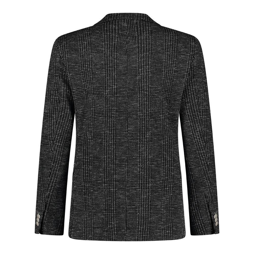 CHECK BLAZER (BLACK) - BLUE INDUSTRY