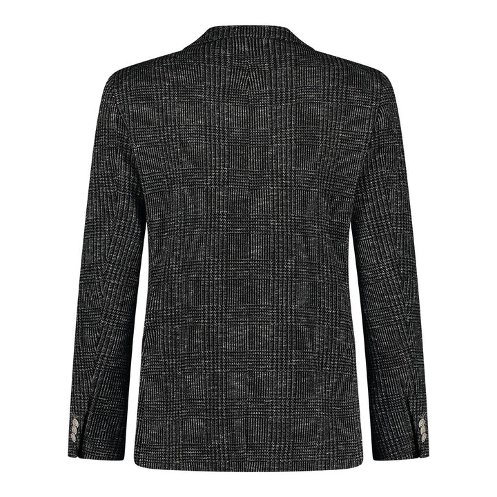 CHECK BLAZER (BLACK) - BLUE INDUSTRY